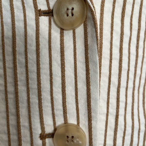 Lafayette 148 New York Striped Two Button Blazer - Picture 4 of 8